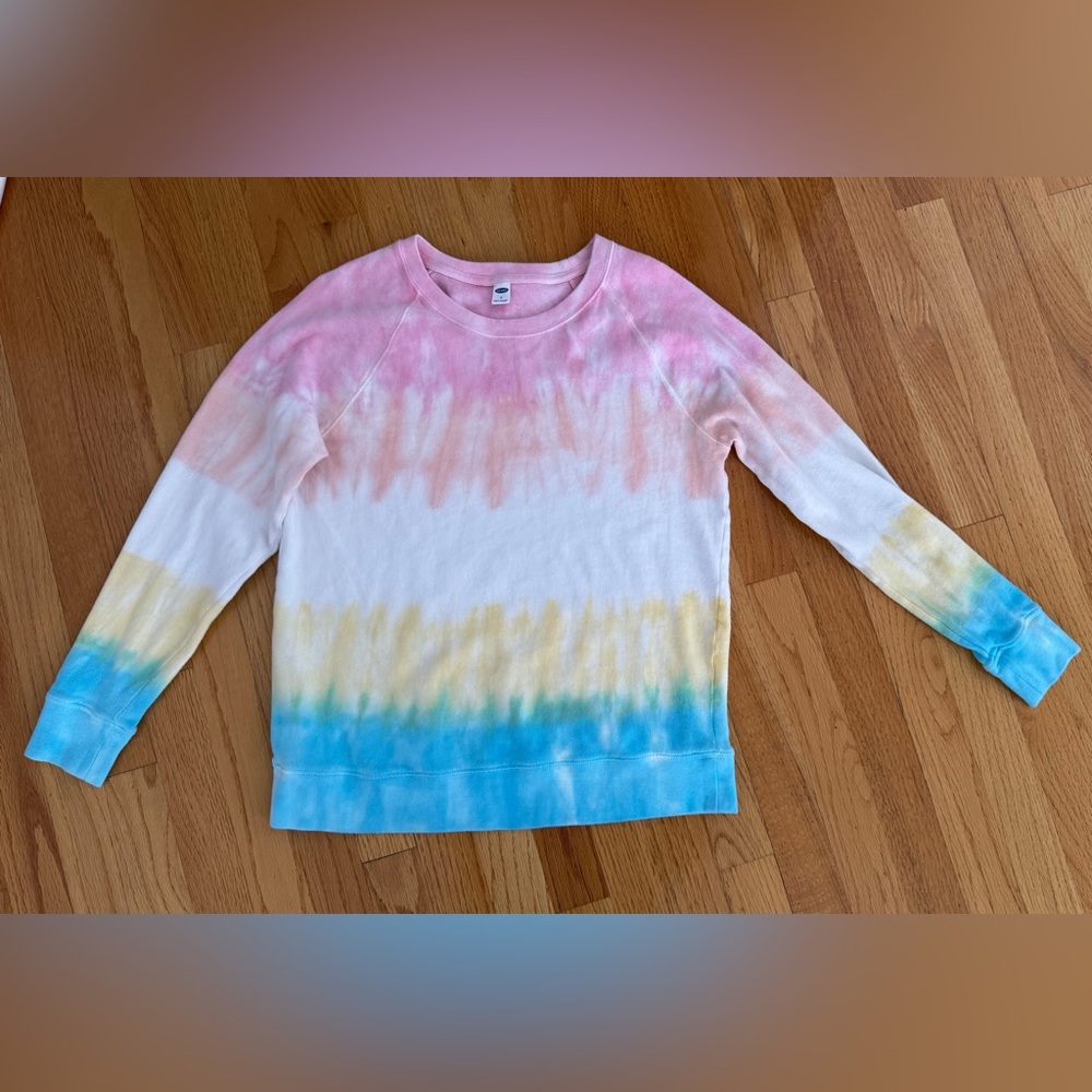 Old Navy Pastel Tie Dye Sweatshirt size small